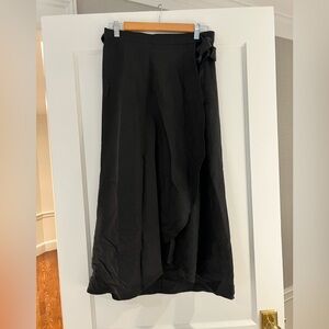 Wilfred Wrap Midi Linen Skirt | size M